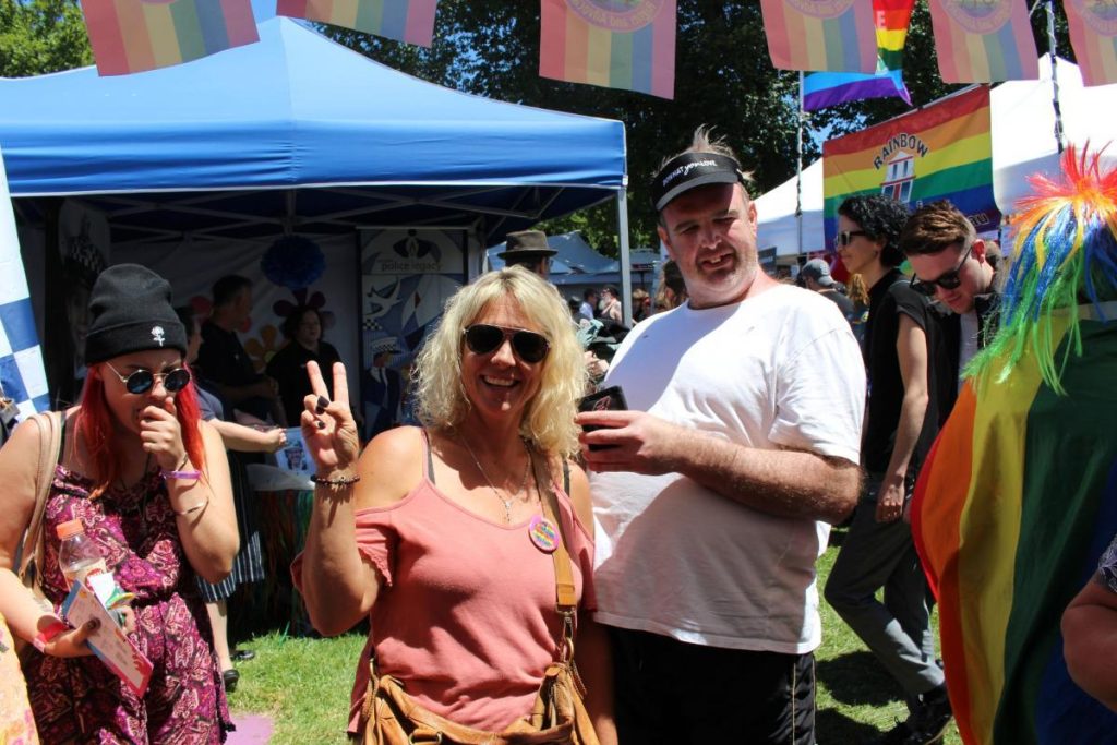 People enjoying the Midsumma Carnival